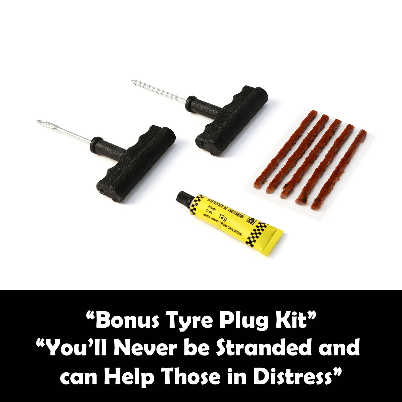 Dynamic Power Red Portable Car Tyre Air Compressor with accessories, showcasing its compact design and durable construction.