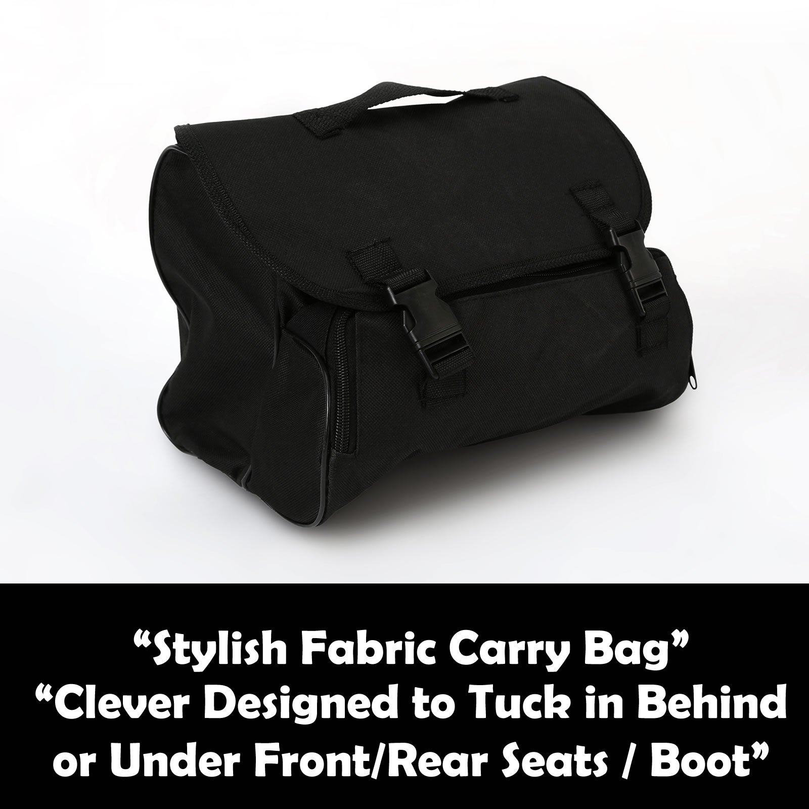 Dynamic Power Red Portable Car Tyre Air Compressor with accessories, showcasing its compact design and durable construction.