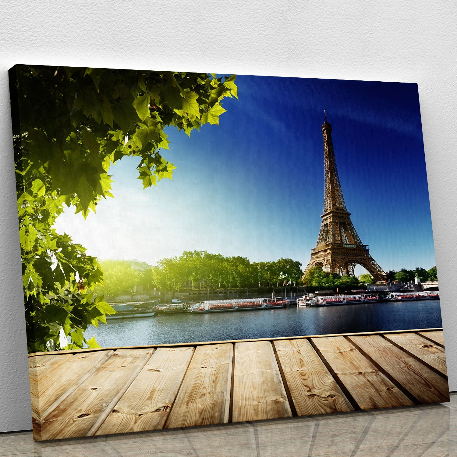 Eiffel Tower canvas print showcasing the iconic Paris landmark in a stylish design, perfect for home decor.