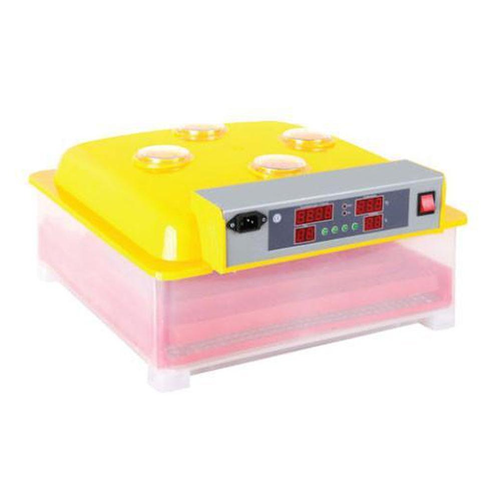 Electric 36 Egg Incubator with digital display and automatic egg turning feature, suitable for hatching chicken, duck, turkey, and quail eggs.