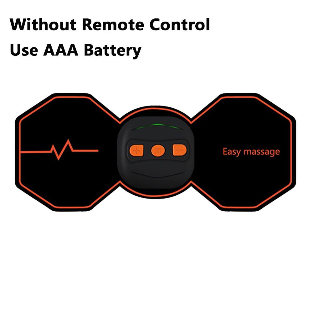 Electric Abdominal Muscle Training Machine with adhesive pads for muscle stimulation and body slimming.