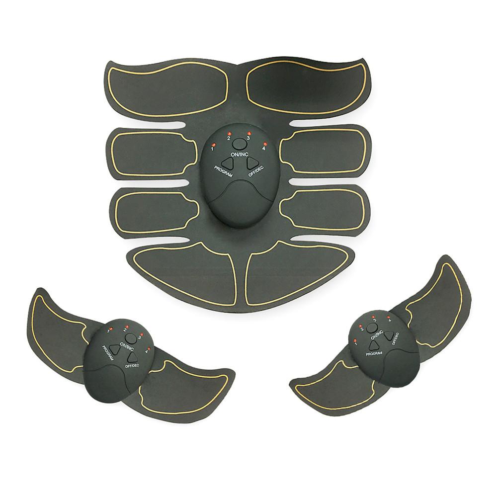 Electric Abdominal Muscle Training Machine with adhesive pads for muscle stimulation and body slimming.