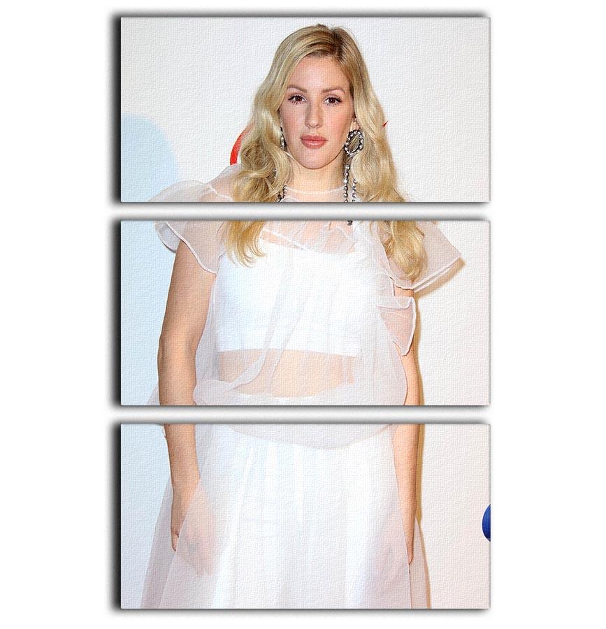 Ellie Goulding 3 Split Panel Canvas Print featuring vibrant colors and elegant design, perfect for home decor.