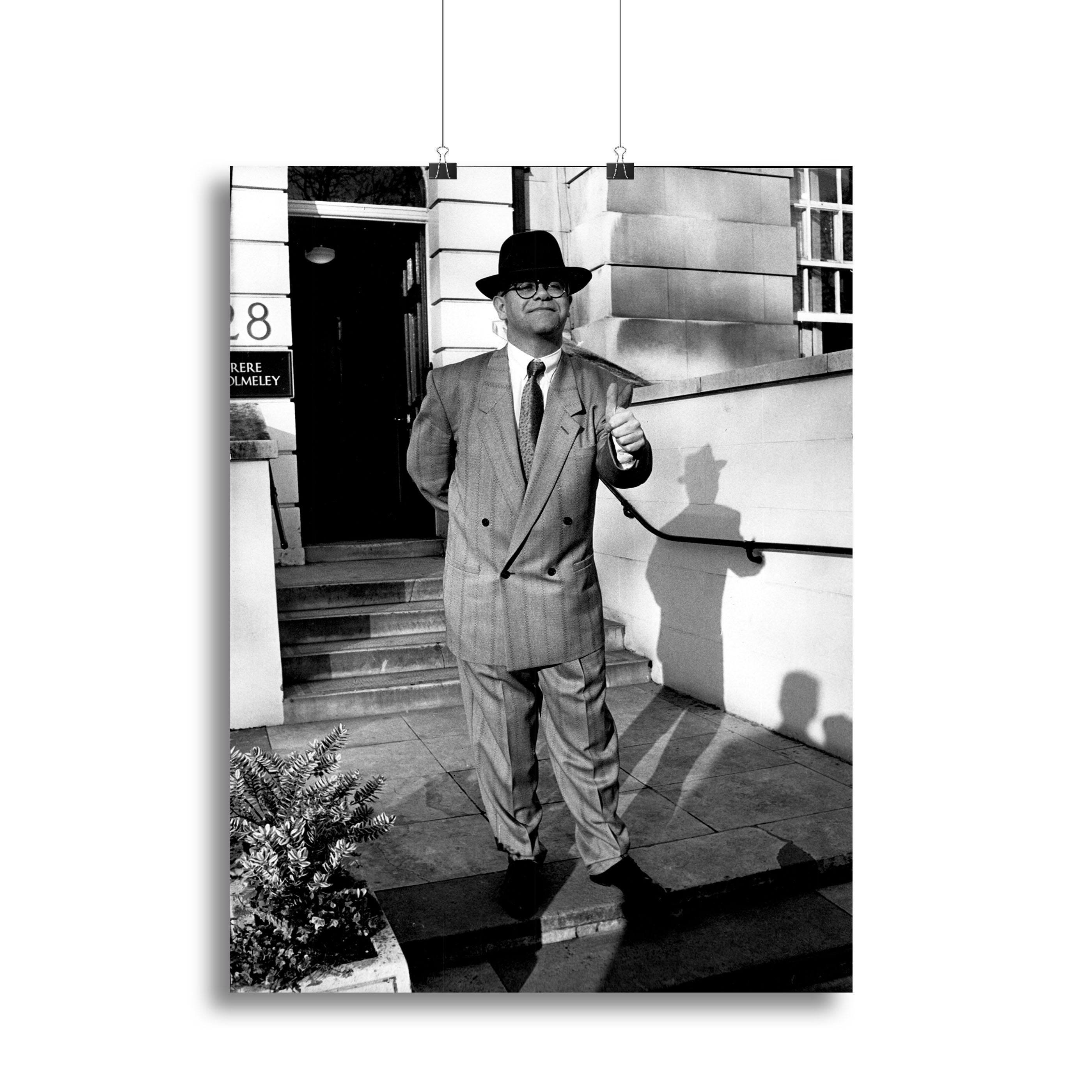 Elton John in 1988 canvas print showcasing vibrant colors and iconic style, perfect for art lovers.