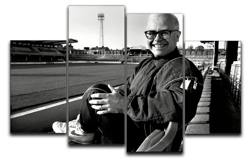 Elton John at Vicarage Rd 4 Split Panel Canvas artwork featuring vibrant colors and dynamic design.