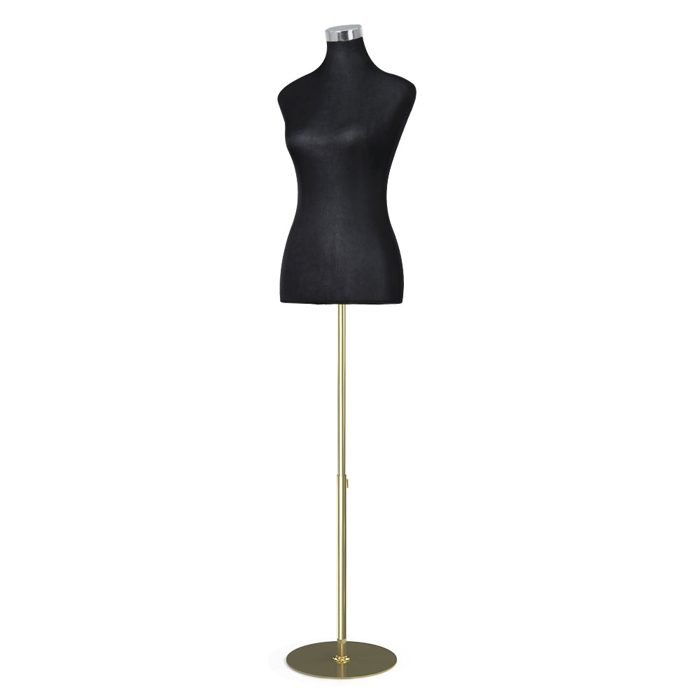 Embellir Female Mannequin Dummy Model with adjustable height and vintage-style base, perfect for dressmaking and display.