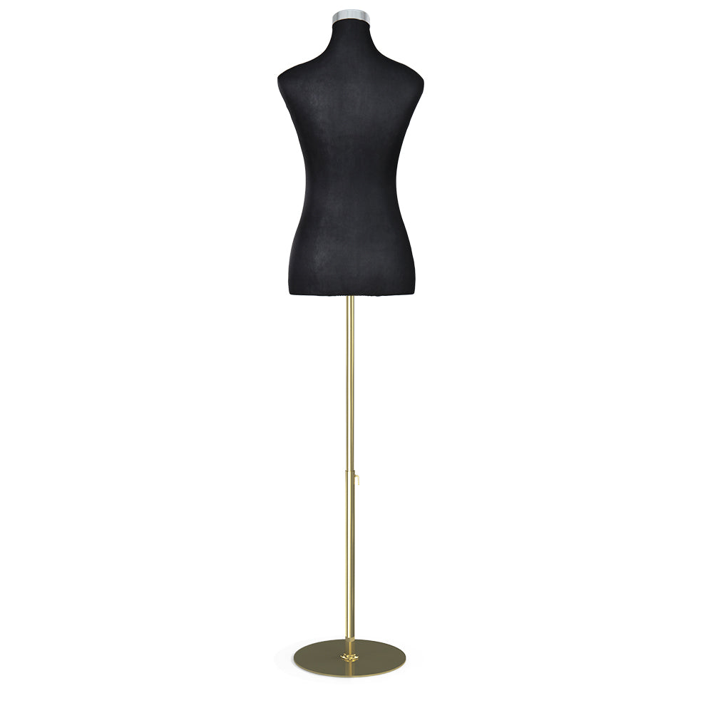 Embellir Female Mannequin Dummy Model with adjustable height and vintage-style base, perfect for dressmaking and display.