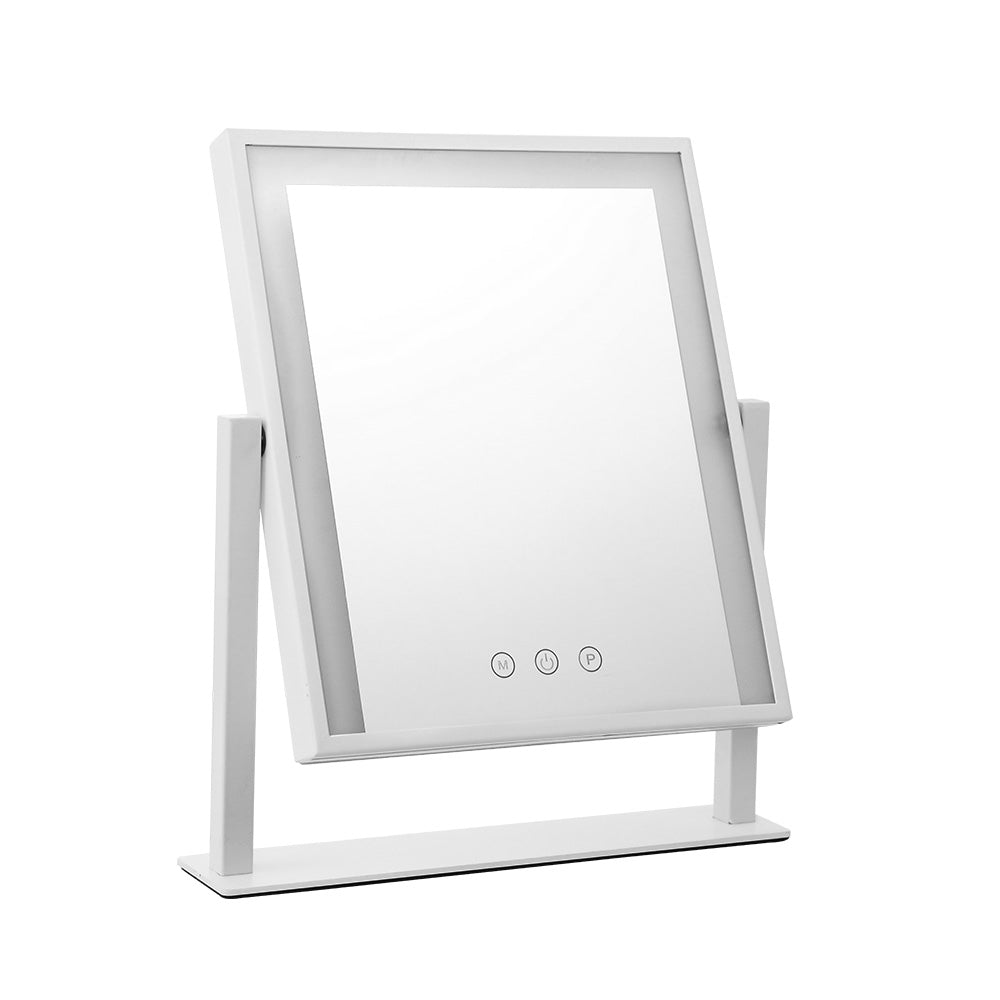 Embellir Hollywood Makeup Mirror with dimmable LED bulbs, showcasing a sleek design and touch control features.