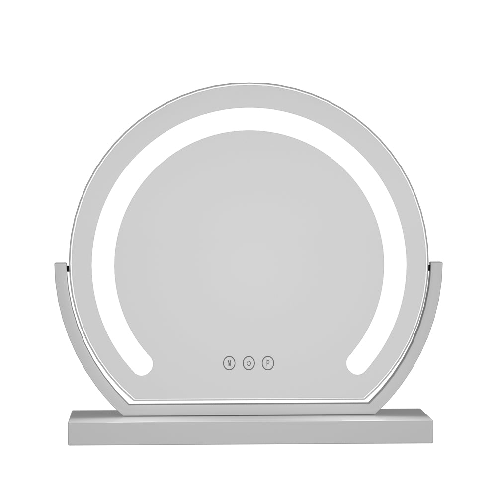 Embellir Hollywood Makeup Mirror with LED lights, showcasing a stylish aluminium frame and touch control features.