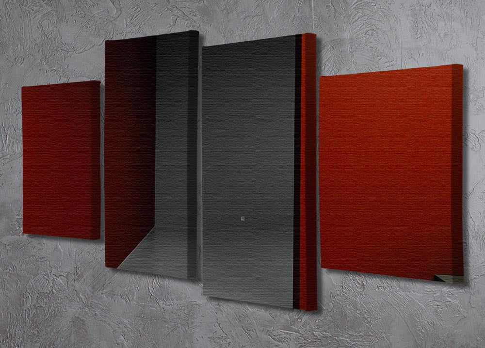 A beautifully arranged 4-split panel canvas artwork showcasing a cohesive design across four separate panels, enhancing wall decor.