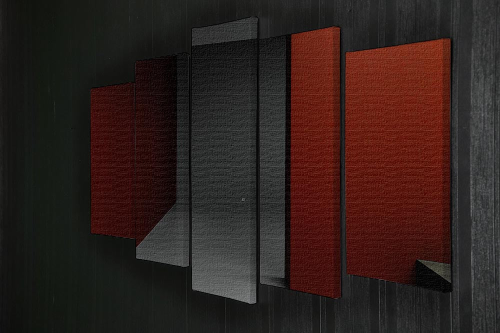 A stunning 5-split panel canvas artwork featuring a cohesive design that adds depth and dimension to any space.