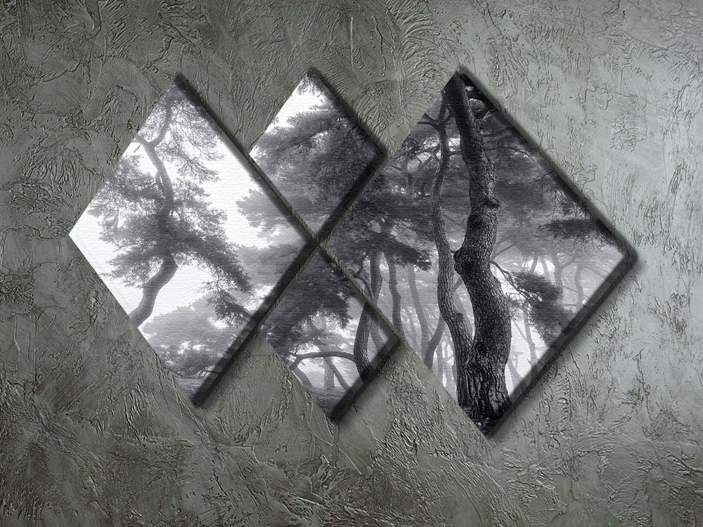 Endure For A Hundred Years 4 Square Multi Panel Canvas featuring four equal square sections creating a harmonious artwork.