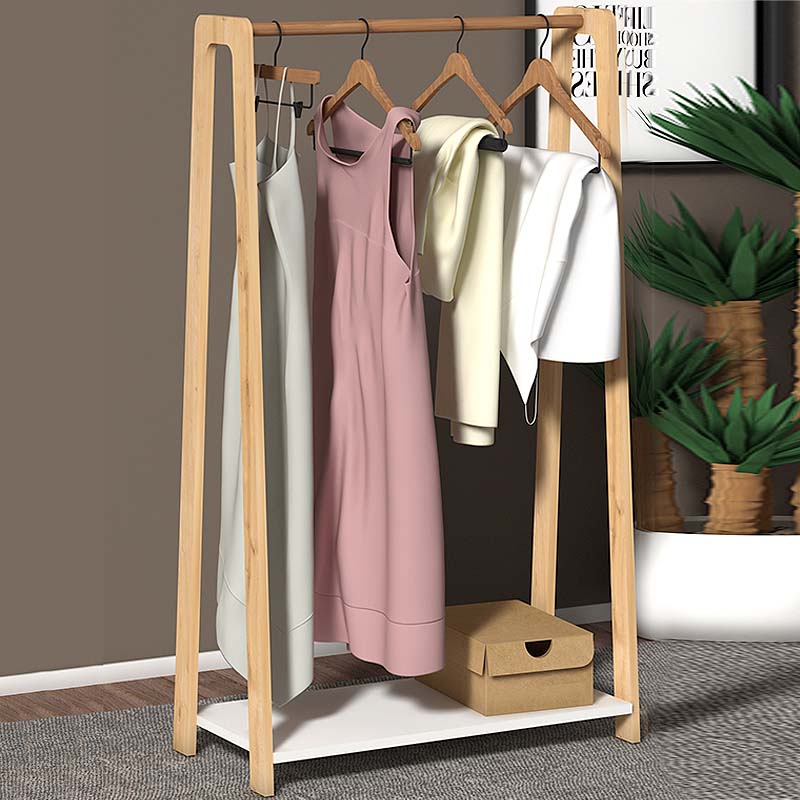 EMILIA White - Oak Entryway Furniture, featuring a stylish design with melamine surface and solid wood rail, perfect for organizing your space.