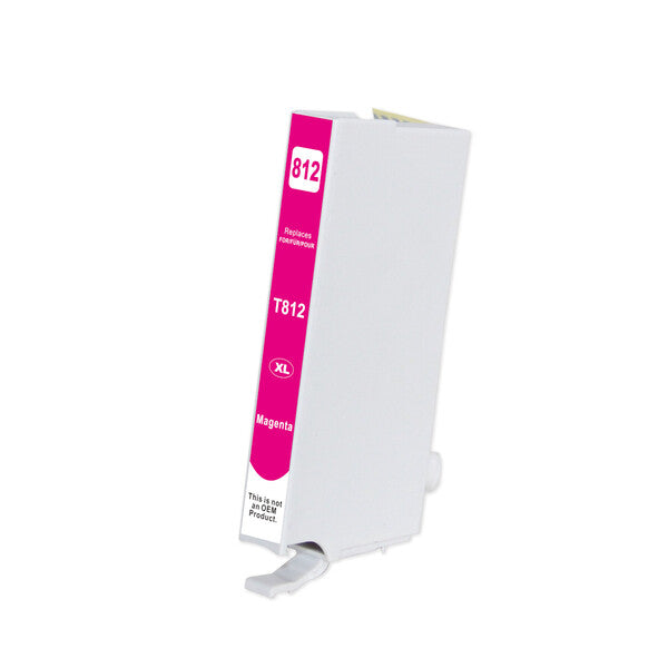 EPSON 812XL Premium Magenta Compatible Inkjet Cartridge with vibrant magenta ink for high-quality printing.