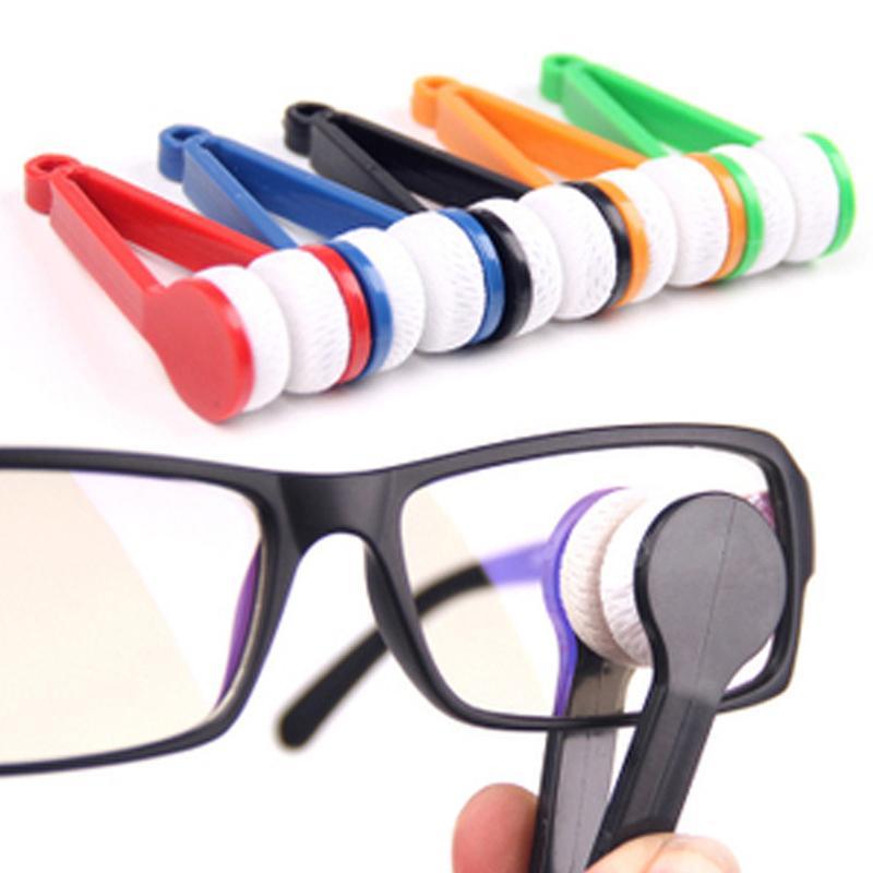 Essential Microfibre Glasses Cleaner in assorted colors, designed for effective cleaning of spectacles and sunglasses.