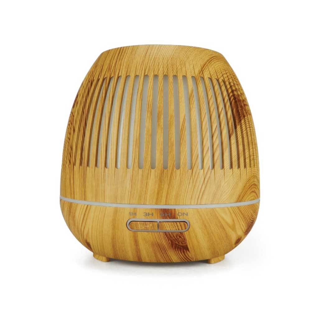 300ml Essential Oil Aroma Diffuser with remote control, featuring ultrasonic mist technology and colorful LED lights.
