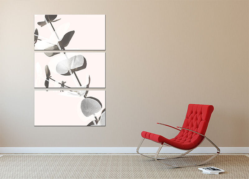 Eucalyptus Creative 13 3 Split Panel Canvas Print featuring three high-quality panels with elegant design, perfect for home or office decor.