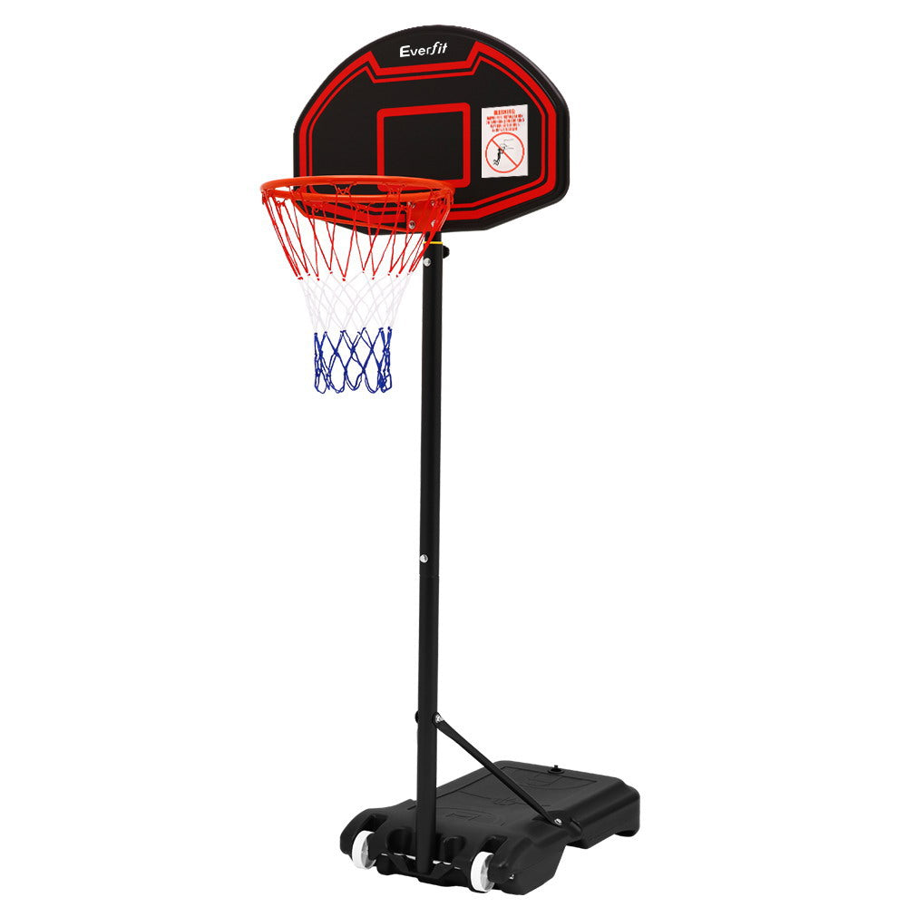 Everfit Basketball Hoop Stand System with adjustable height, shatterproof backboard, and stable base, suitable for players of all ages.