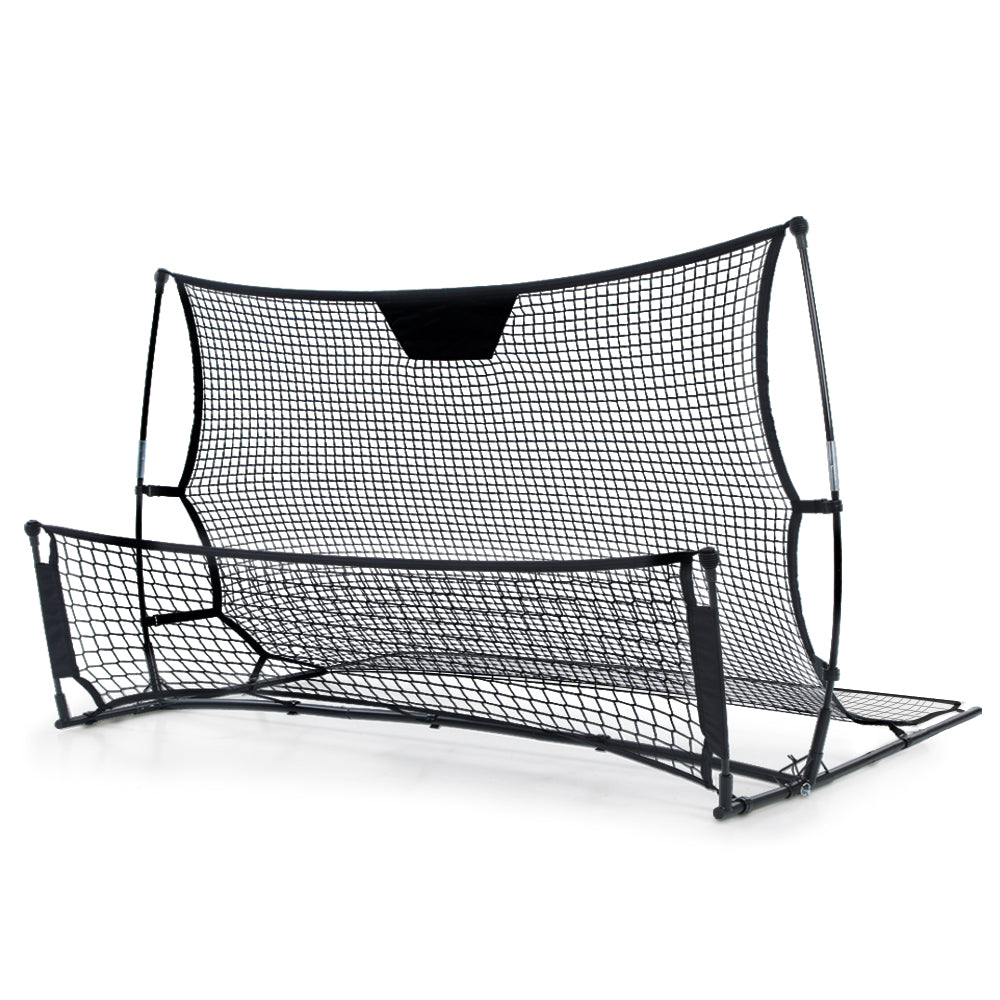 Everfit Portable Soccer Rebounder Net with sturdy steel frame and high-density PE net, ideal for soccer training.