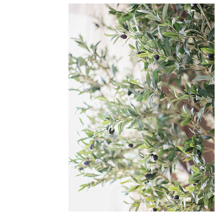 Extra Large Tall Olive Tree standing 118 inches tall, featuring lush green leaves and a realistic design, perfect for home or office decor.
