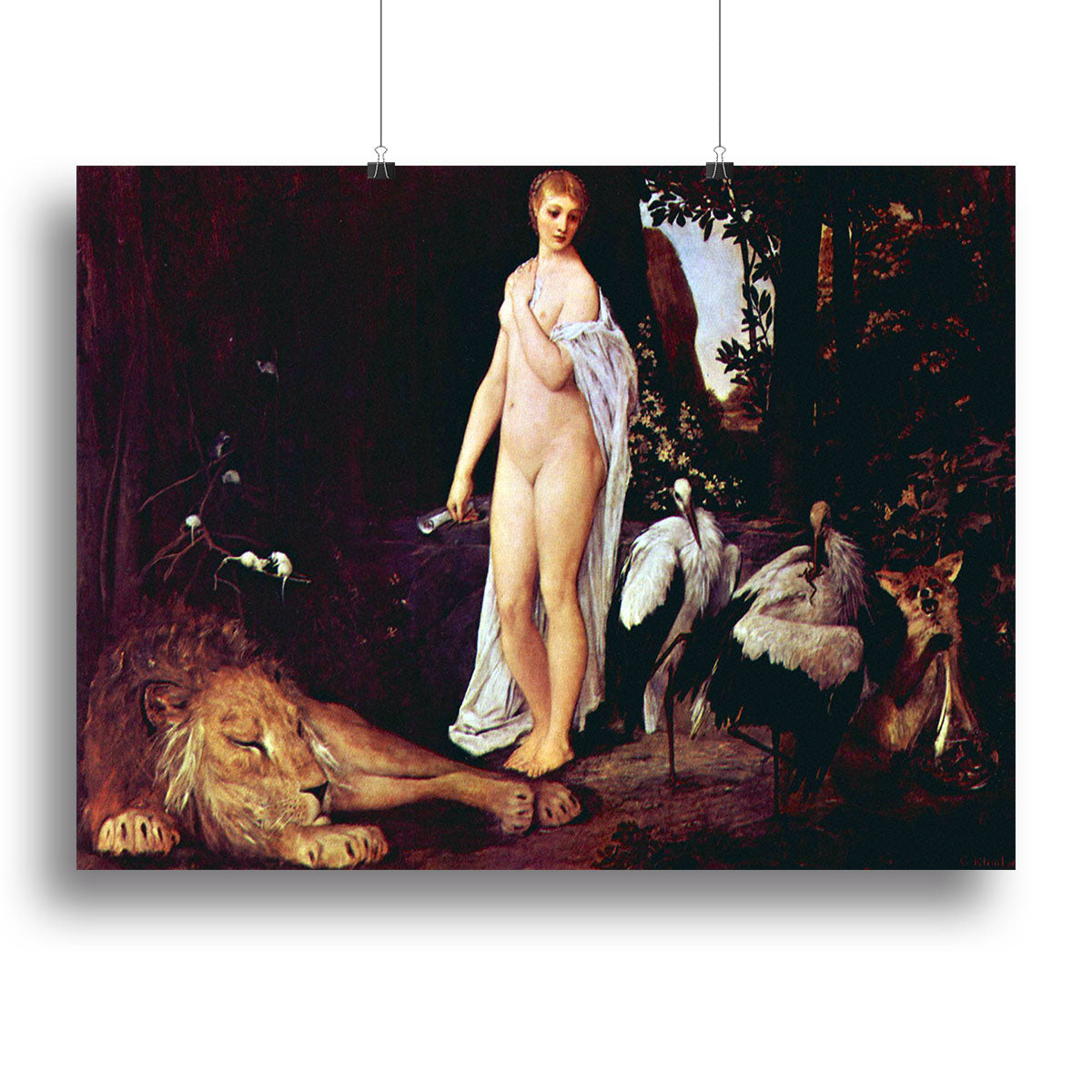 Fable by Klimt canvas print featuring intricate patterns and vibrant colors, perfect for home or office decor.
