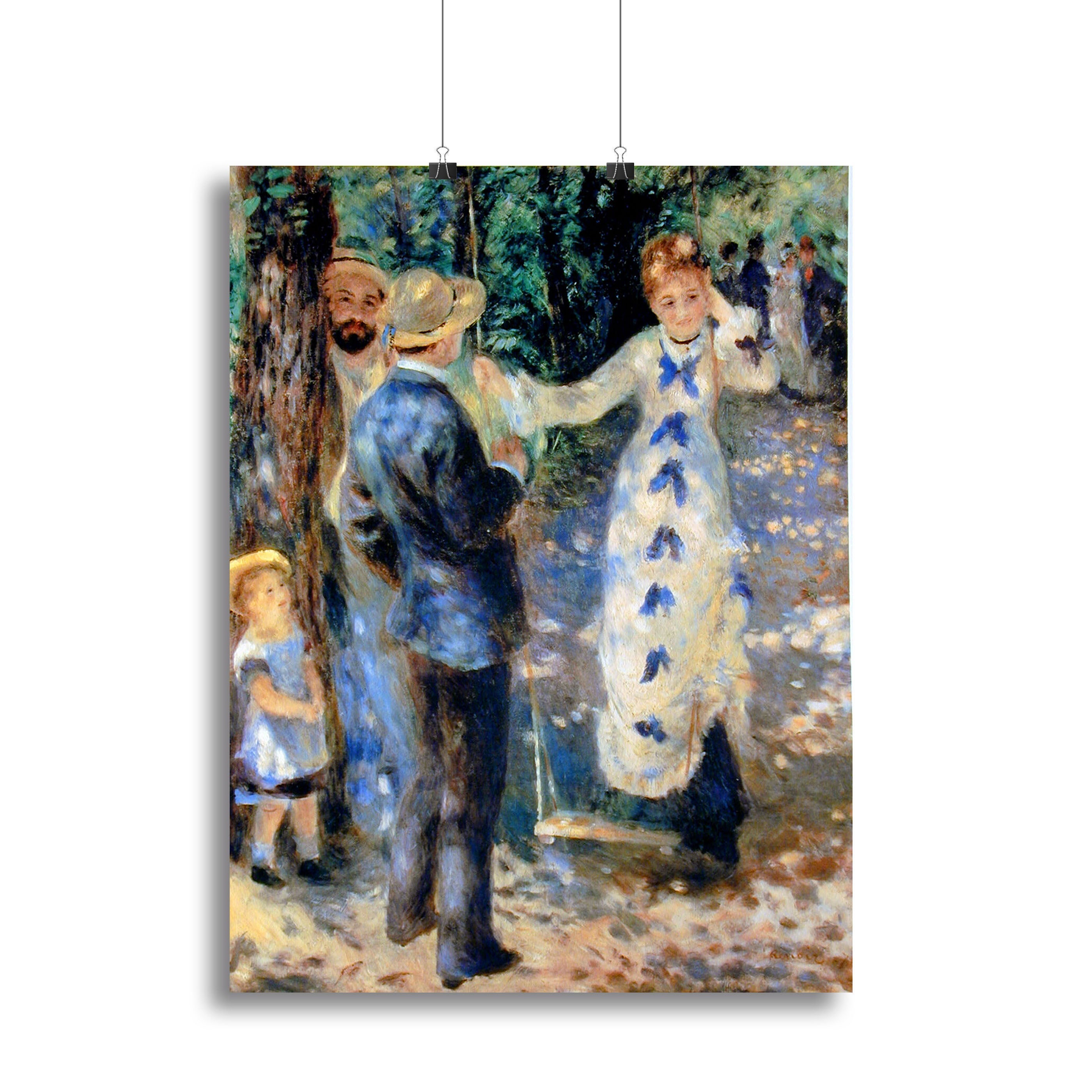 Famille by Renoir canvas print showcasing a family scene with vibrant colors and intricate details.