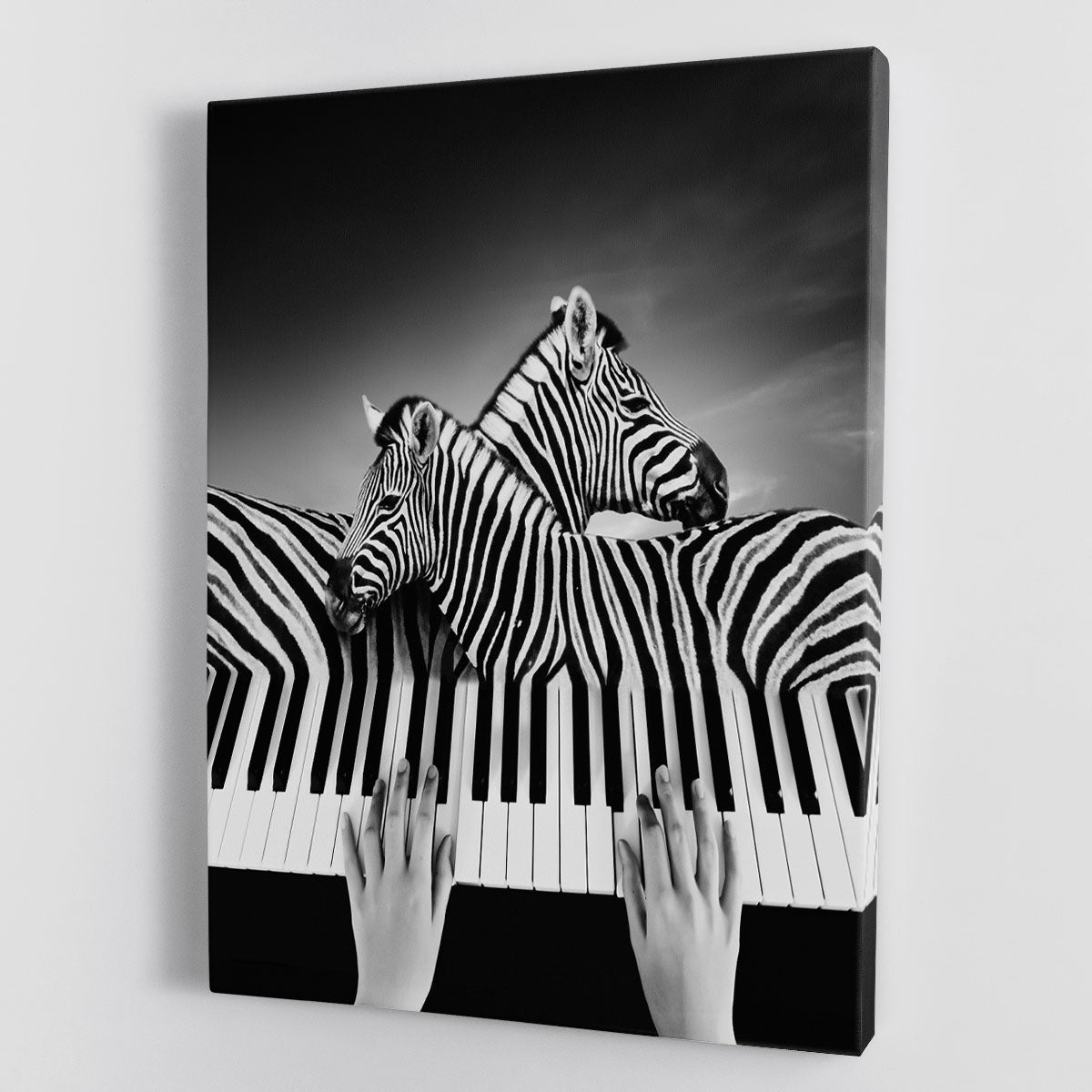 A vibrant Fantasia canvas print showcasing abstract art with colorful patterns, perfect for home decor.