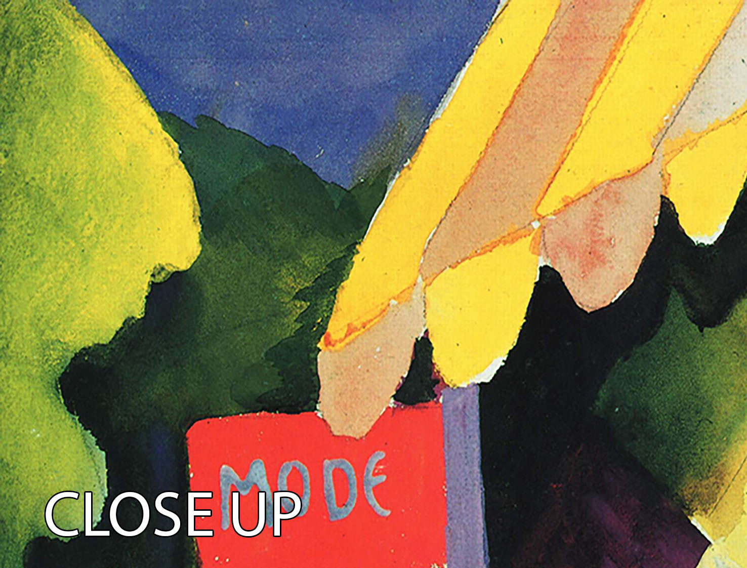 Fashion Window by Macke 3 Split Panel Canvas Print featuring vibrant colors and elegant design, perfect for home decor.