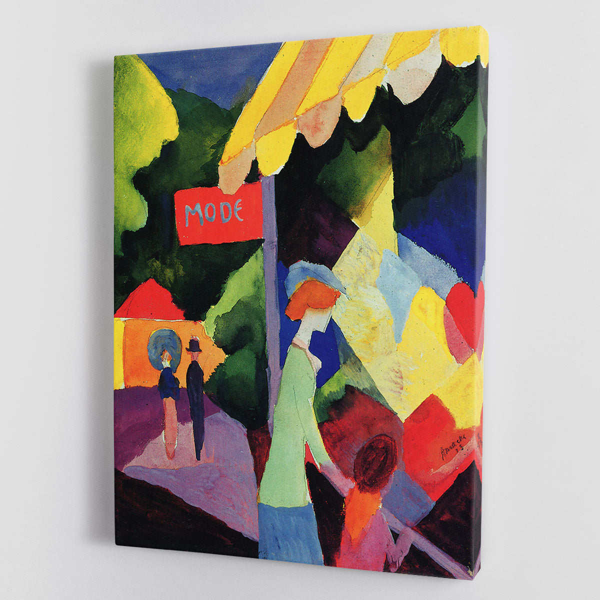 Fashion Window by Macke canvas print featuring vibrant colors and intricate details, perfect for home or office decor.