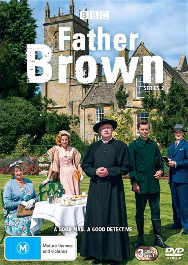 Father Brown - Series 2 DVD cover featuring the priest and key characters in a mysterious setting.