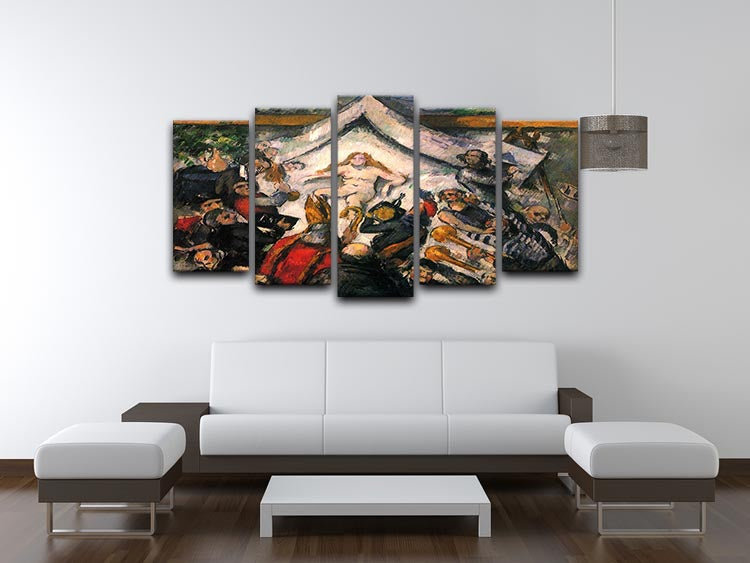 A beautiful 5-split canvas artwork titled Female by Cezanne, showcasing vibrant colors and intricate details across five panels.