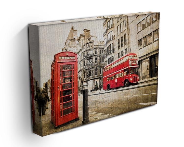 Fleet Street vintage sepia canvas print showcasing historical architecture and charm, perfect for home decor.
