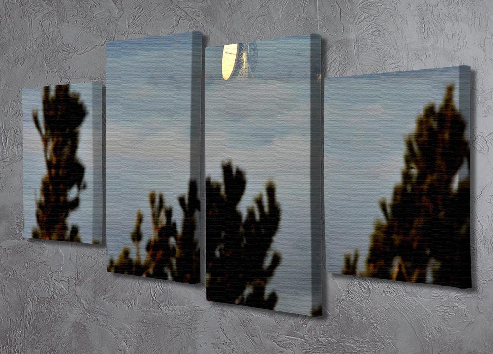 Fog at Jodrell Bank 4 Split Panel Canvas artwork featuring serene landscapes divided into four panels.