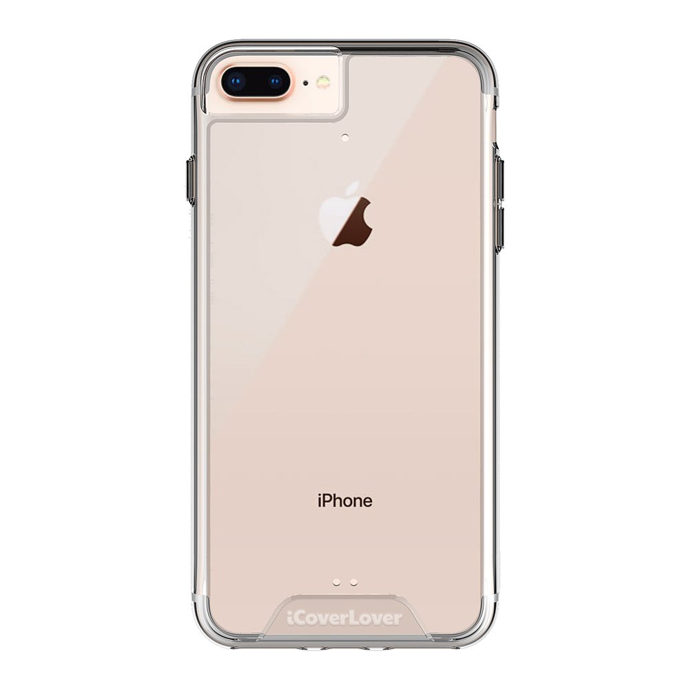 iCoverLover Clear Cover Case for iPhone 8 Plus, 7 Plus, 6S Plus, and 6 Plus, showcasing its transparent design and lightweight build.