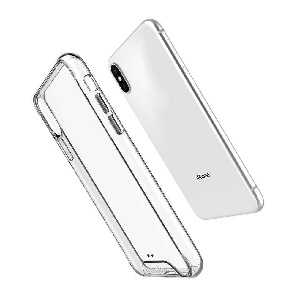 iCoverLover Ultra-thin Clear Case for iPhone XS Max, showcasing its transparent design and lightweight features.