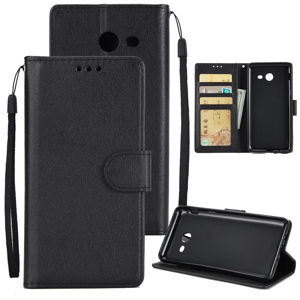 For Samsung J3 J5 J7 2017 Wallet PU Leather Case Cover in various colors with card slots and kickstand feature.