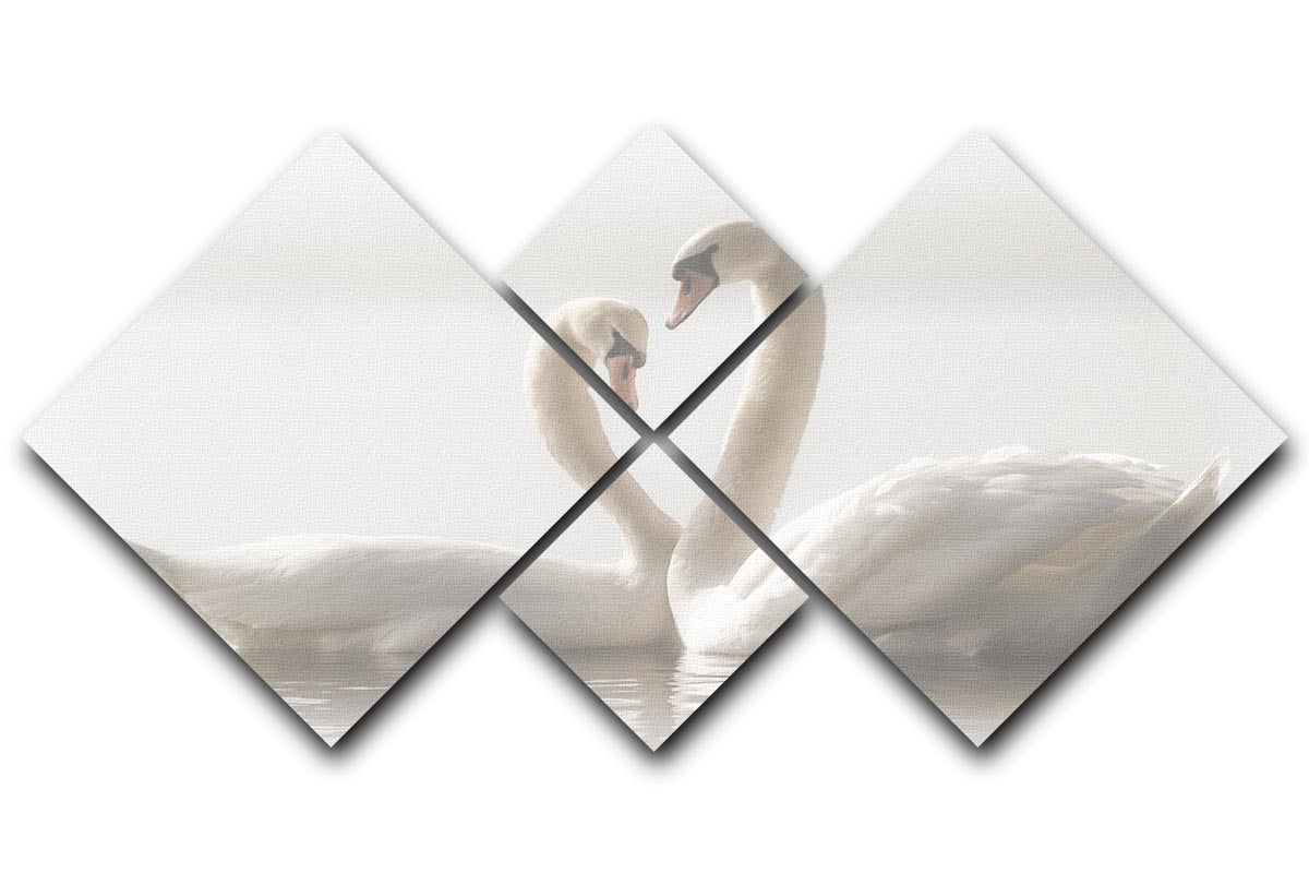 Forever 4 Square Multi Panel Canvas featuring four equal square sections, creating a cohesive artwork for modern decor.