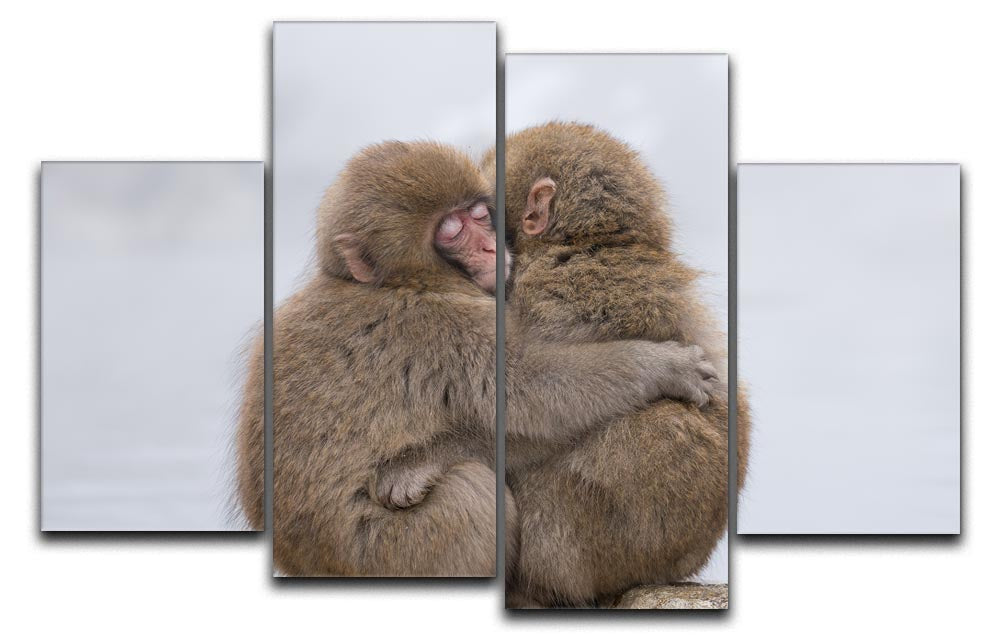 Forever Friends 4 Split Panel Canvas artwork featuring four equal sections creating a cohesive image.