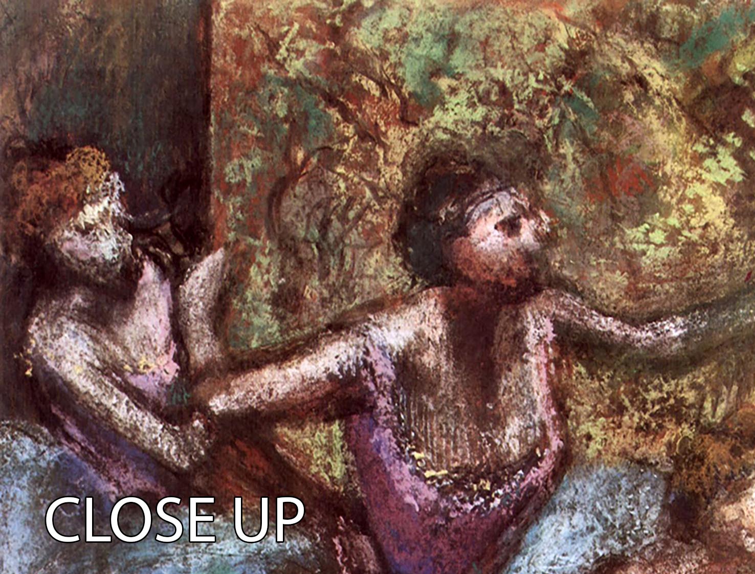 Three-panel canvas print featuring Degas' Four Dancers artwork, showcasing elegant ballet dancers in motion.