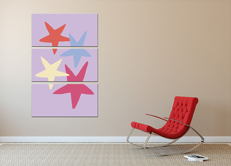 Three-panel canvas print featuring elegant design, perfect for home decor.