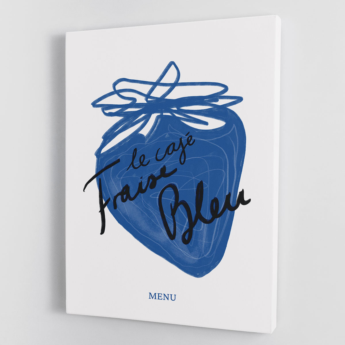 Fraise Canvas Print showcasing vibrant colors and modern design, perfect for home decor.