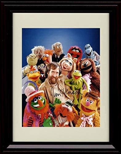 Framed Muppets Autograph Replica Print featuring Jim Henson's characters, glossy finish, and printed signature.