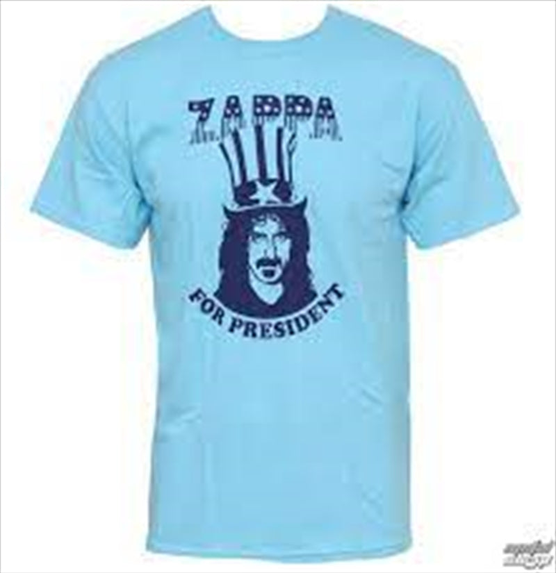 Frank Zappa Zappa For President Small T-shirt featuring bold design and high-quality cotton fabric.