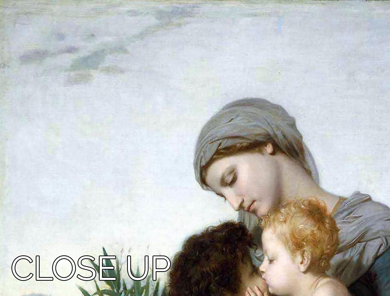 Fraternal Love By Bouguereau 3 Split Panel Canvas Print showcasing elegant artwork in three panels.