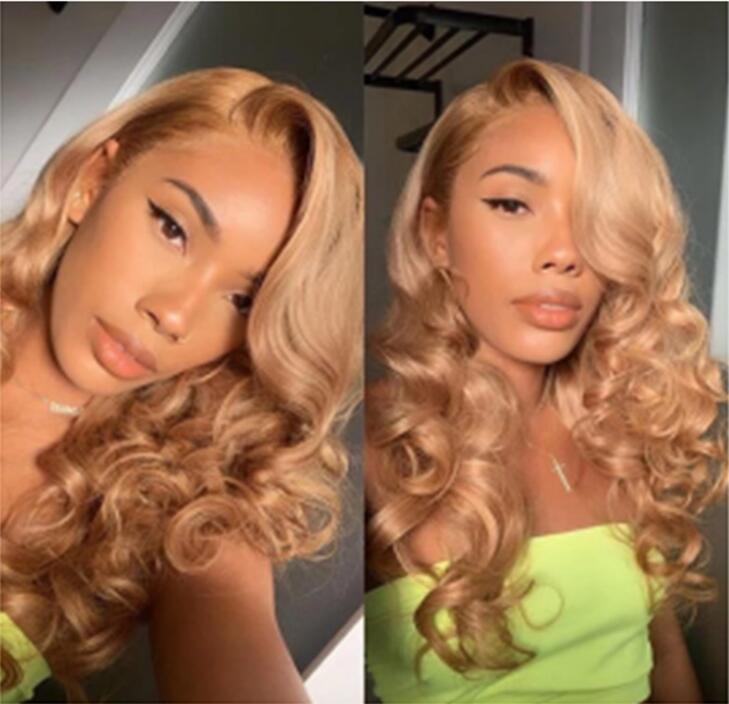 Free Shipping Ms Chemical Fiber Hair in golden nylon h curly style, showcasing vibrant curls and 26-inch length.