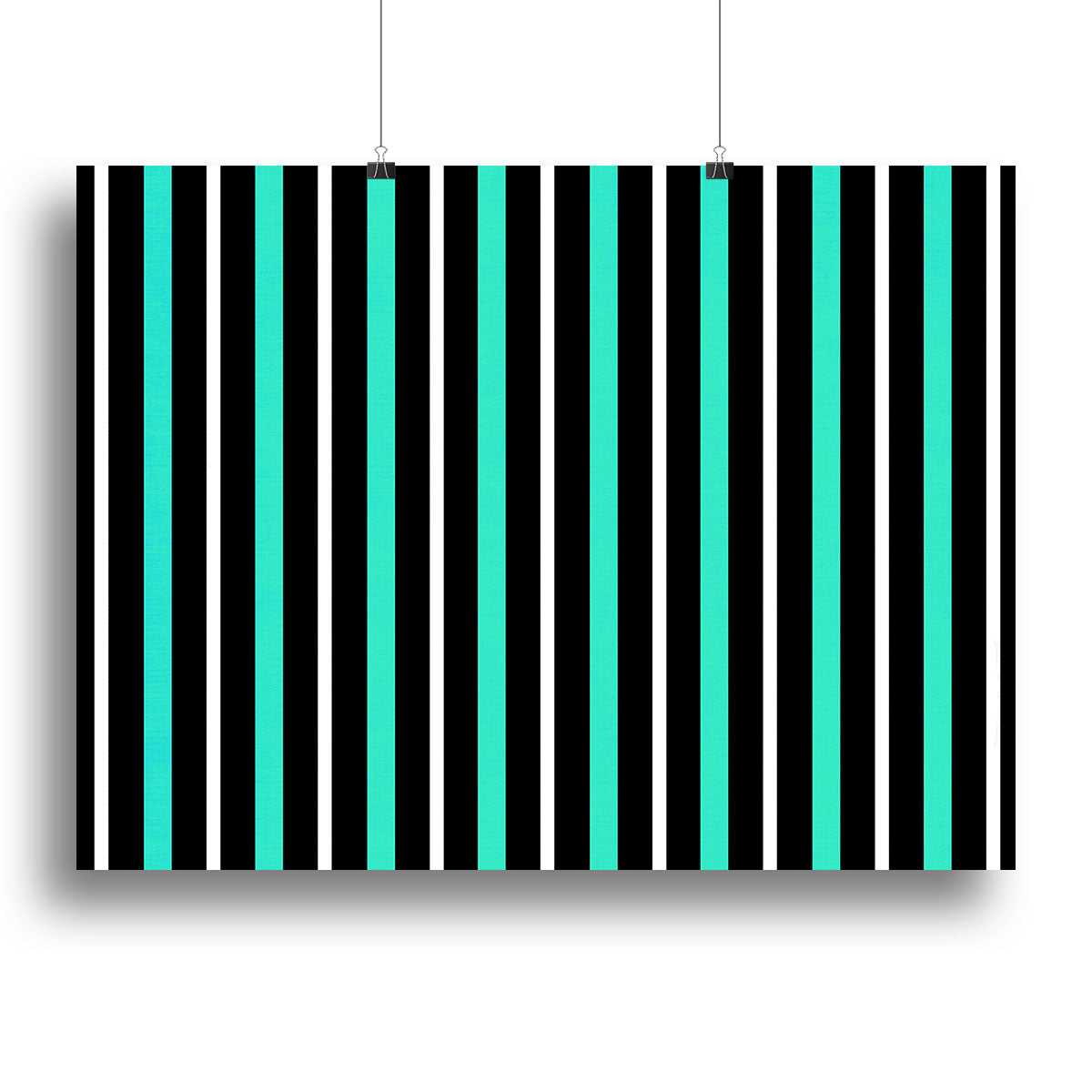 Funky Stripes FS1 Canvas Print featuring vibrant, colorful stripes in a modern design, perfect for home or office decor.