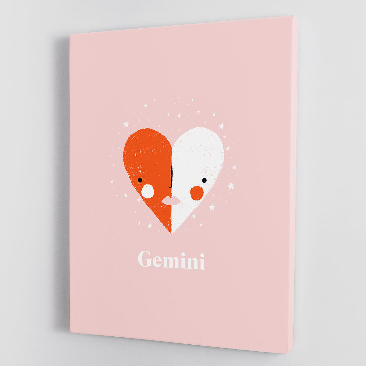 Gemini Motivation Print canvas print featuring inspirational quotes and modern design, perfect for home or office decor.