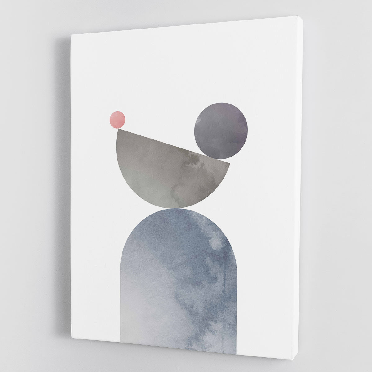 Geometrical Shapes 01 canvas print featuring modern abstract design in vibrant colors, perfect for home or office decor.