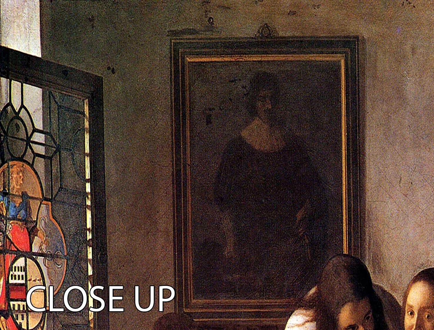 Three-panel canvas print of Vermeer's Girl with a Wine Glass, showcasing elegant art for home decor.