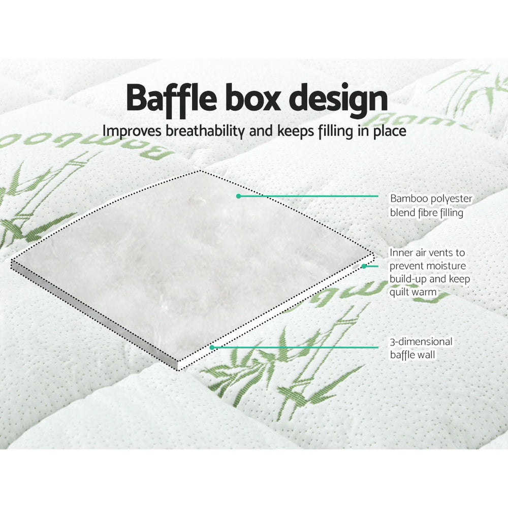 Giselle Pillowtop Mattress Topper featuring bamboo fabric and plush filling, designed for comfort and breathability.